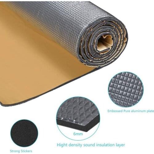 Automobile Sound Insulation And Heat Insulation Cotton Pure Aluminum Plate Rubber Plastic Back Rubber Insulation Cotton