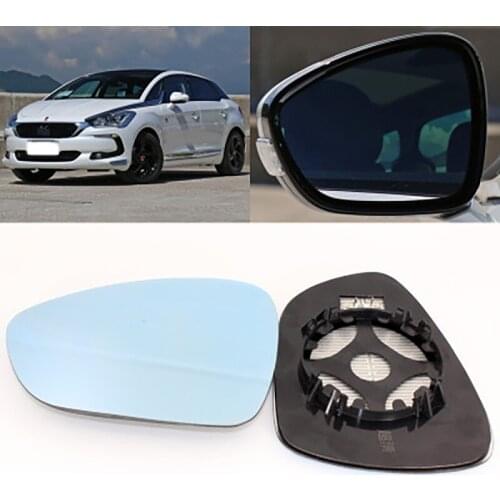 Large Vision Car Blue Rearview Mirror Glare Proof LED Lamp Heated Turn Single for Citroen DS5 2010-2020