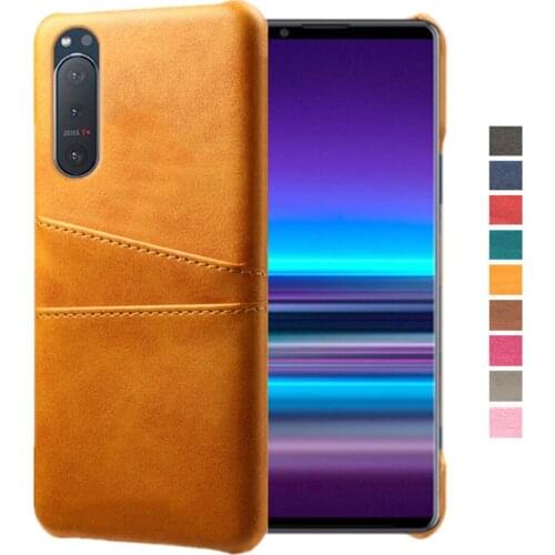 Retro PU Leather Cover Funda On The For Sony Xperia 5 II Coque Card Slots Wallet Phone Case For Sony Xperia5 II 6.1" 2020 Capa
