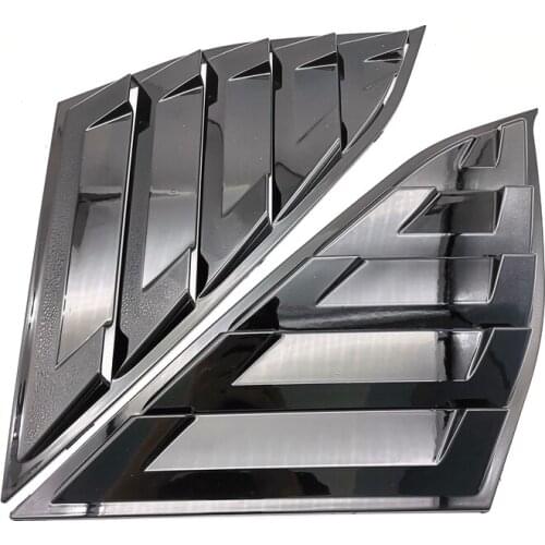 Car Window Quarter Louver Cover Black Glossy Side Vent for Honda Accord 2018-2020