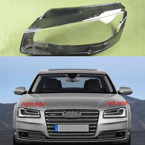 For Audi A8 D4 2014 2015 2016 2017 Headlight Transparent Cover Lampshade Headlamp Cover Housing Lamp Lens Glass