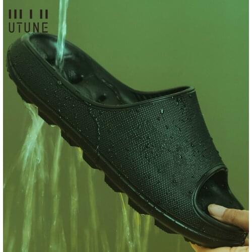 Youdiao EVA Home Slippers Men Bathroom Shoes Hole Leaking Sandals Indoor Men Shoes Shower Women Slipper Anti-slip Summer Slides