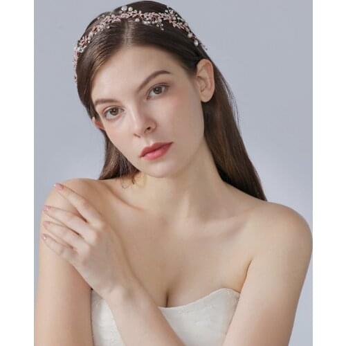 ZMHP233-RG Bridal Hair Tiara Wedding Hair Accessories Bridal Hair Vines Bridal Accessories Wedding Headwear Bride Hair Jewelry