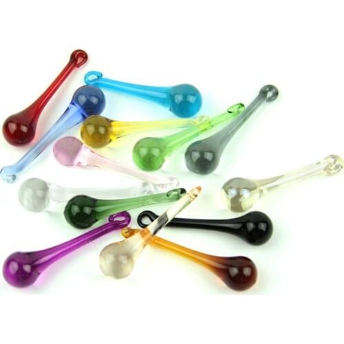 16x60MM/20X80MM Raindrops Crystal Chandelier Parts Lamp Glass Hanging Pendants Crystal Beads Curtain Accessories