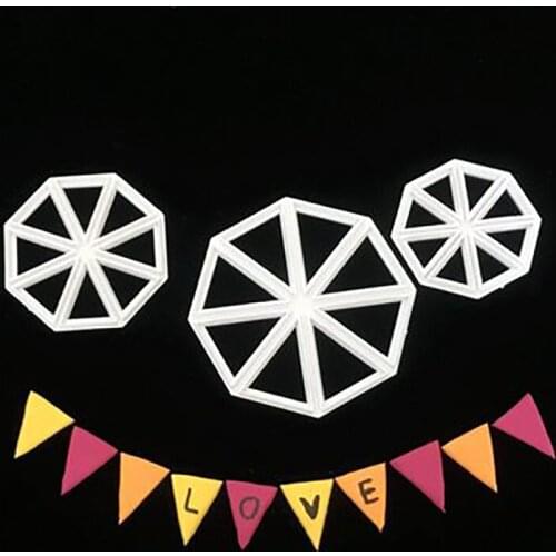 Cake Tools Triangle Flag Shape Fondant Decorating Sugar Craft Mold Cookie Biscuit Cutter Chocolate Cake Decorating Pastry Tools