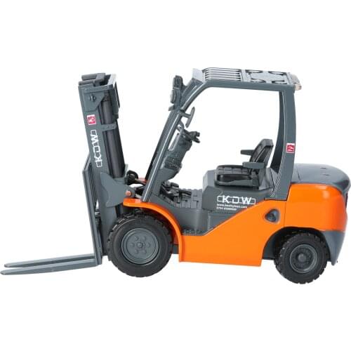 KDW 1/20 Car Model Forklift Truck Alloy Model Fork Truck Vehicle Model Engineering Car Metal Fork Lift Toy Gift for Boy Kids