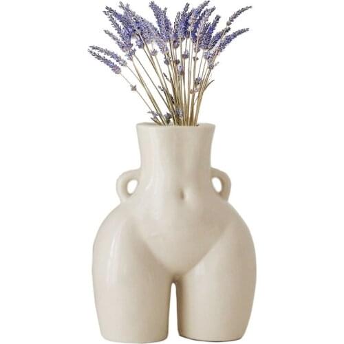 Ceramic vase decoration, Nordic creative decoration in hip format, for living room, room, hotel, home