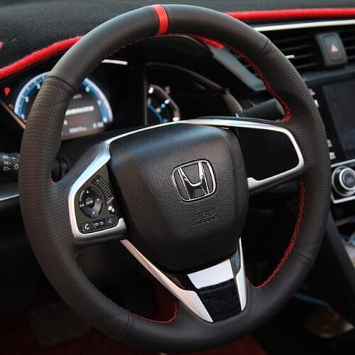 For Honda CRV Civic DIY custom leather all-inclusive steering wheel cover car accessories