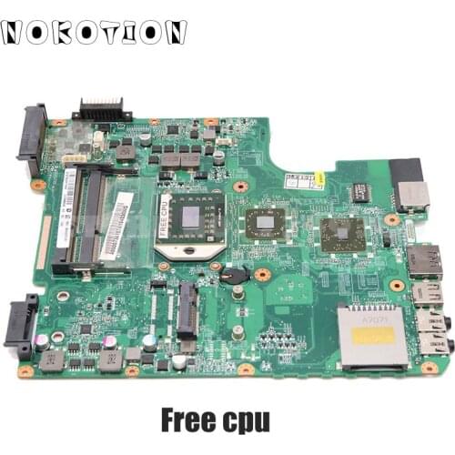 NOKOTION A000073410 DA0TE3MB6C0 Mainboard For Toshiba Satellite L645 L645D Laptop Motherboard Socket s1 DDR3 Free CPU