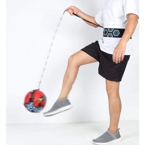 Multi-functional Durable Kids Football Trainer Belt Practical Soccer Sports Kick Throw Practice Training Assistance