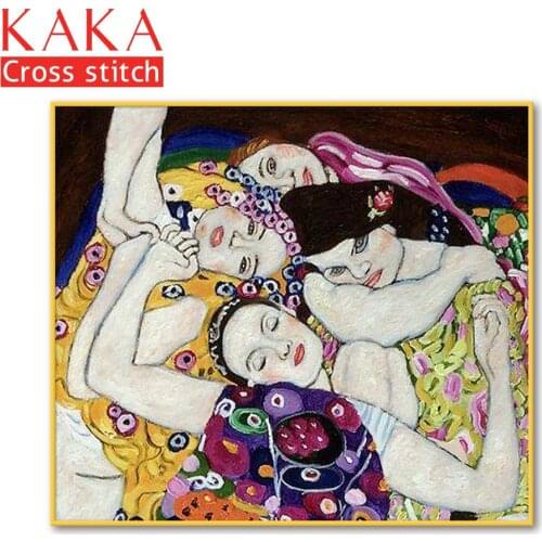 Cross stitch kits,Embroidery needlework sets with printed pattern,11CT-canvas for Home Decor Painting,Portrait Full NCKP069