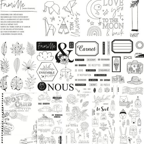 NEW Clear Stamps for Scrapbooking Tampons Transparents Seal Background Stamp Card painting Making Diy