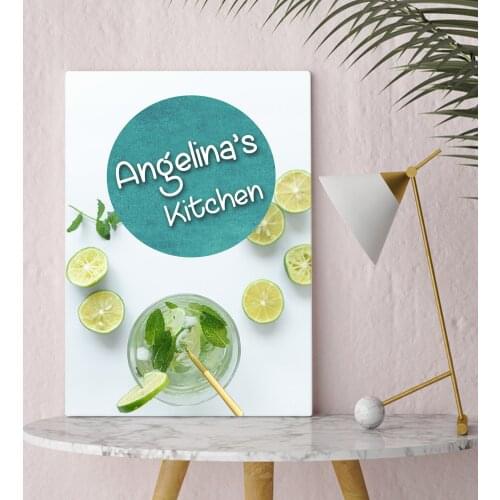 Personalized Kitchen Canvas Decoration Gift Dear Moment Happy Design Modern Good Quality Reliable Wall Special Occasions Memory