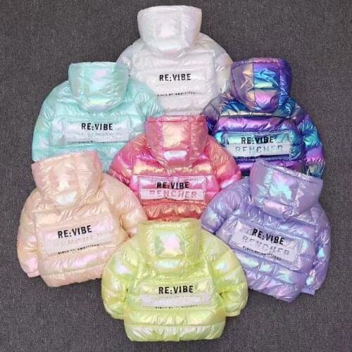 2021 Winter New Products Childrens Lightweight Down Jacket Boys and Girls White Duck Down cotton1-7T