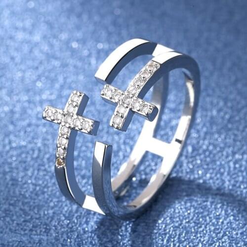 YaYI Jewelry Princess Cut White 100% Zircon Silver Color Engagement Bright Wedding Heart Adjustable Lovers Party Rings Gifts