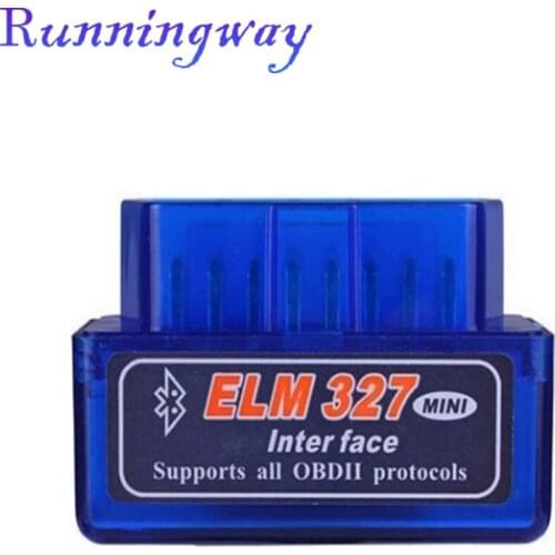 Runningway ELM 327 Car Code Scanner Tool Bluetooth/Wifi Super MINI ELM327 OBD2 Suppot All OBD2 Protocols