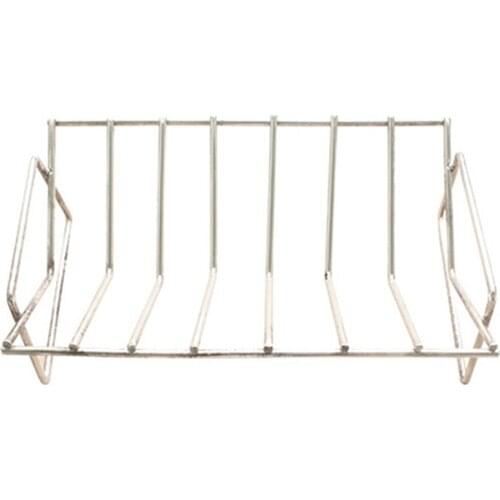 SHGO HOT-BBQ Rib Rack Grilling Rib Rack for Smoking,Stainless Steel Roast Rack Dual Purpose Fit for Big Green Egg and Kamado Joe