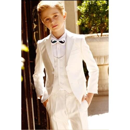 Boys Tuxedo Boys Dinner Suits Boys Formal Suits Tuxedo for Kids Tuxedo Formal Occasion White And Black Suits For Little Boy