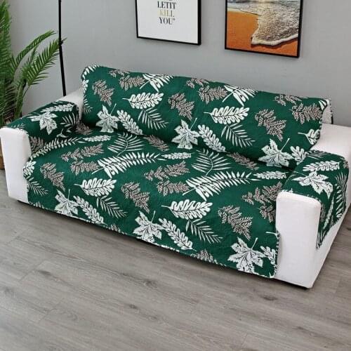 Quilted Sofa Cover One-Piece Printed Sofa Cover 1 Seat Sofa Cover European Style Sofa Cover Backrest Towel 3 Seat Sofa Cover New