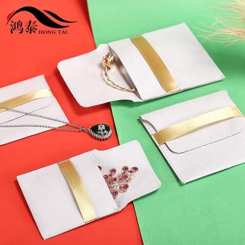 Microfiber Jewelry Bag Wenwan Bag Ring Necklace Gift Storage Bag Mini Jewelry Small Bag can be customized