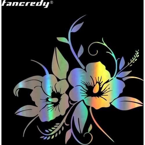 Tancredy Bumper Sticker Tender And Beautiful In Full Bloom Flower Vinyl For Car Body Window Car Stickers and Decals Car Styling