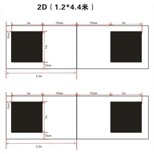 360 panoramic debugging cloth, general 2D/3D panoramic image system correction cloth