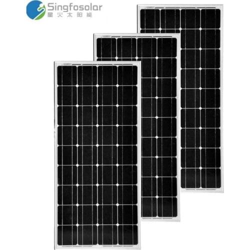 Waterproof Panneau Solaire 12 v 100 w 3 Pcs Solar Panels 300w 36v Solar Battery Charger Motorhome Car Caravan Boat Rv Off Grid