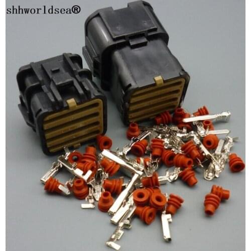 Shhworldsea auto 14pin waterproof wire harness connector MG640352 MG 640352 with clip MG 630353-7 MG610350 with clip MG630353-7