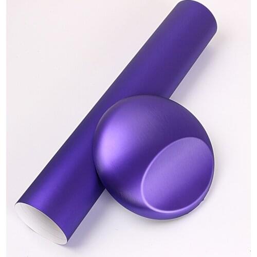 1.52x20m air free bubbles new Purple color Brushed Matte Pearl car sticker vinyl