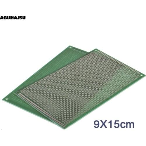 1PCS 9x15 cm PROTOTYPE PCB 2 layer 9*15CM panel Universal Board double side 2.54MM Green