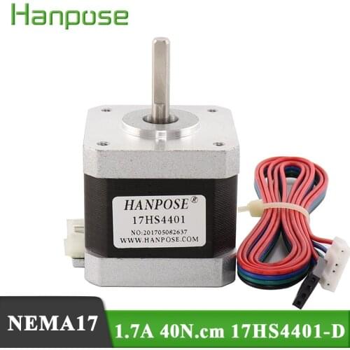 1Pcs/lot 17HS4401-D Ship from Germany 4-lead Nema17 Stepper Motor 42 motor Nema 17 motor 42BYGH 1.7A motor for CNC XYZ