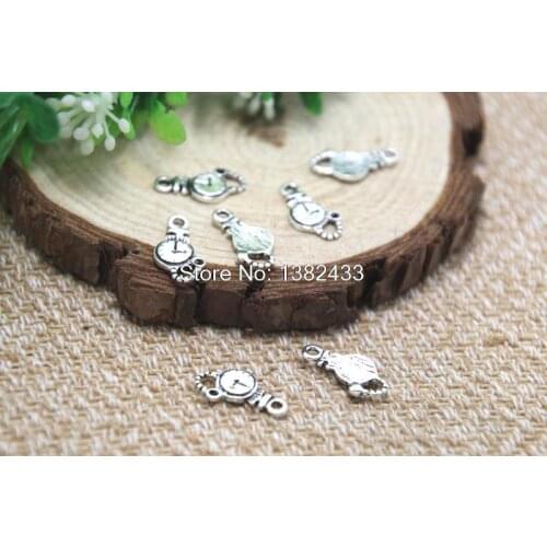 60pcs Pocket Watch charm Antique Tibetan Silver Pocket Watch pendants charms 17x9mm