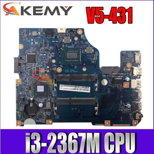 Akemy 11324-1 48.4VM02.011 motherboard for ACER V5-431 V5-531 V5-571 Laptop motherboard CPU i3 2367M HM76 DDR3 100% test work
