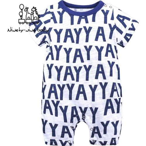 Baby Onesies Summer Cotton Romper Boys Girls 0-24 Months Kids Clothes Knitted Cartoon Short-sleeved Jumpsuit Outfits Romper