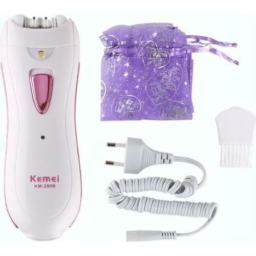 Kemei lady epilator KM-290R shaving device rechargeable epilator body hair remover Epilator electric shaver