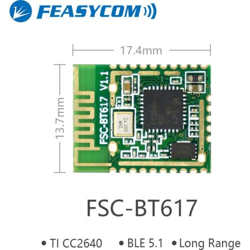 FEASYCOM Bluetooth 5.0 BLE Module Wireless TI CC2640RF module for IOT solution data transmission