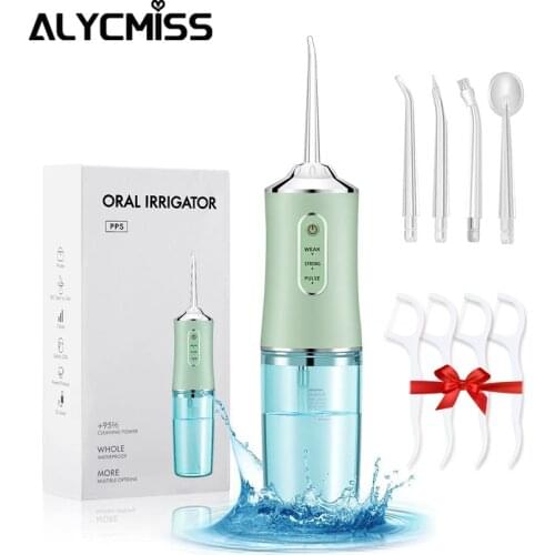 Oral Irrigator Dental Water Flosser 3 Modes USB Rechargeable Electric Teeth Cleaner for Braces 240ML Portable Irrigation