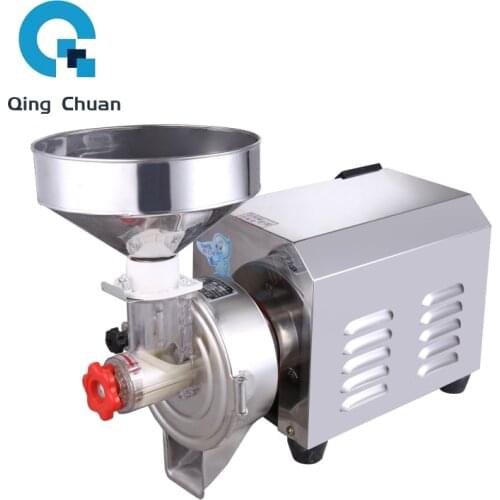 Peanut Grinder Sesame Butter Maker Stainless Steel 40 Kg/H Commercial Nuts Almond Paste Pulping Machine 2200W