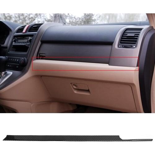 Carbon Fiber Car Inner Co-pilot Dashboard Central Control Cover Trim Fits for Honda CRV CR-V 2007 2008 2009 2010 2011