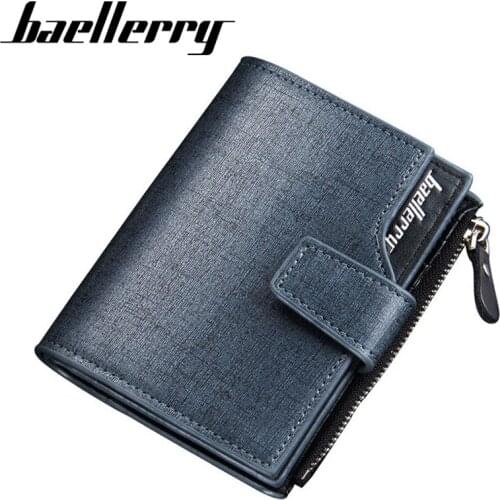 Hot Sale Multifunctional Mens Leather Wallet With Coin Pocket Short Designer Purse For Man Money Bag Male Card Holder