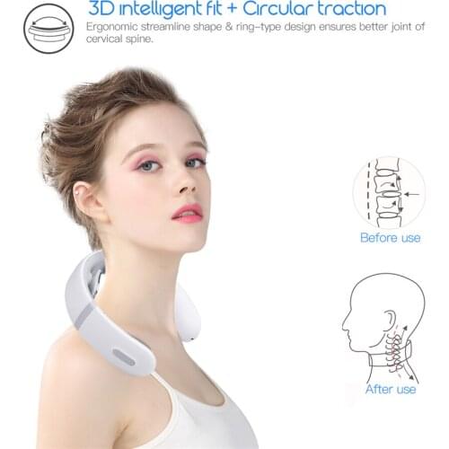 2020 Electric Neck and Shoulder Massager Pain Relief Massage Health Care Relaxation Cervical Vertebra Physiotherapy Machine