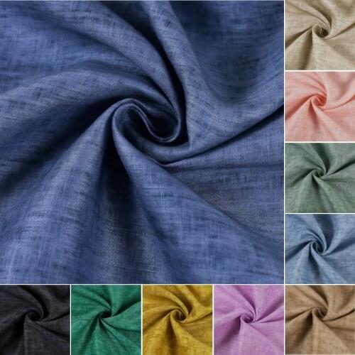 Soft Two-tone Bamboo Texture 100% Linen Fabric Pure Flax Fabric for Dress,Black,White,Green,Navy,Blue,Red,Pink,by the meter