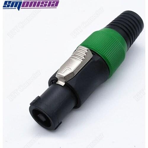 Smonisia 10pcs New Soldering-free 4-pin Cannon XLR Plug for Loudspeaker Box Stereo System