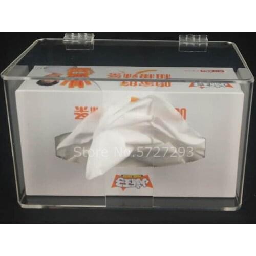 Plexiglass Napkin Box Serviette Holder Organizer Acrylic Tissue Dispenser Storage Case Table Decoration Home Party