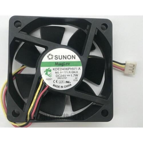Original 6015 kde2406phv1-a DC24V 1.7w inverter cooling fan