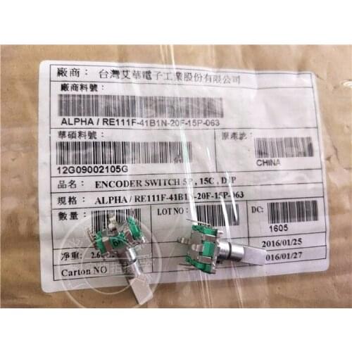 Original new 100% import RE111F-41B1N-20F-15P-063 EC11 step 30-point encoder with switch