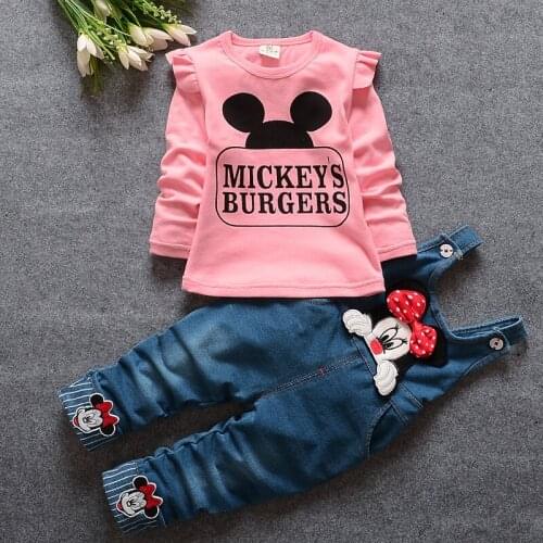 Baby toddler cartoon set autumn girl long-sleeved clothing spring mail kid childrens clothes 0-4 years old girls outfits