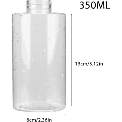 350ml Refillable Clear Empty Bottle for Disinfectant Santitizer Nano Atomizer