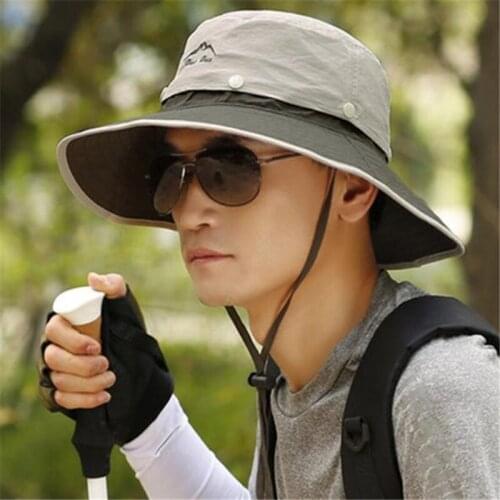 Fisherman Cap Sun Hat Summer Sports Hat Men Women Boonie Hat Uv-protection Outdoor Hiking Cap