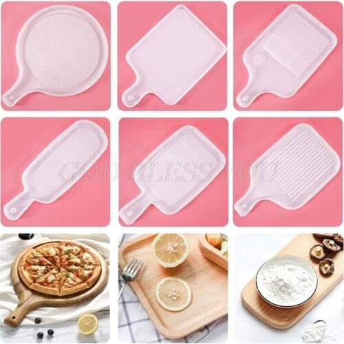 DIY Tray Plate Casting Silicone Mould Crafts Cup Mat Making Tool Crystal Epoxy Resin Mold Drop Shipping